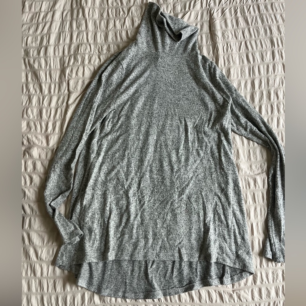 Gray Turtleneck Sweater